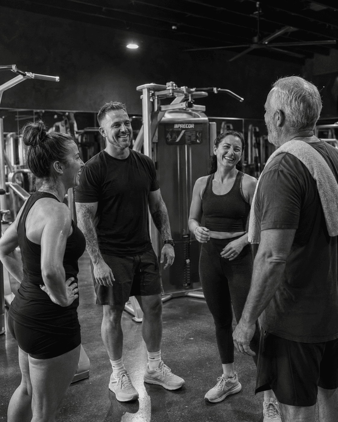 Southern Iron Fitness members smiling together after a workout